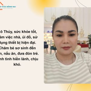 Chị Nguyễn Thị Thanh Thuỷ, Sinh Năm 1975, Quê Tây Ninh Cần Tìm Việc