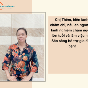 Chị Nguyễn Thị Thêm, Sinh Năm 1972, Quê Hưng Yên Cần Tìm Việc