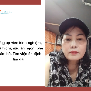 Chị Nguyễn Thị Lệ Hằng, Sinh Năm 1972, Quê Phú Yên Cần Tìm Việc