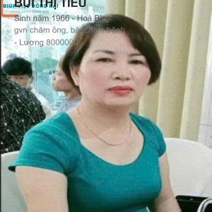 Chị Bùi Thị Tiều, Sinh Năm 1966, Quê Hoà Bình Cần Tìm Việc