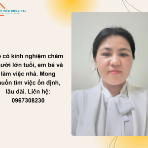 Chị Ngọc, 1983, Tìm Việc Giúp Việc Nhà, Chăm Người Già, Chăm Trẻ