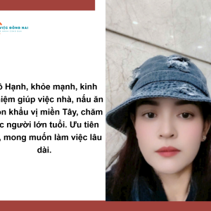 Chị Lê Thị Hạnh, Sinh Năm 1979, Quê Đồng Tháp Cần Tìm Việc