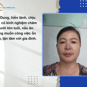 Chị Dung, Sinh Năm 1980, Quê Quảng Nam. Cần Tìm Việc Gắn Bó Lâu Dài.