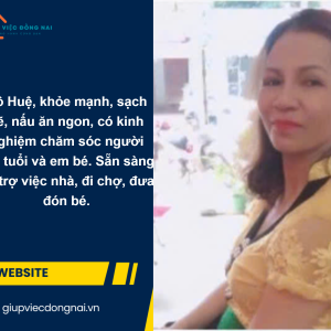 Chị Nguyễn Thị Huệ, Sinh Năm 1972, Quê Thừa Thiên Huế Cần Tìm Việc
