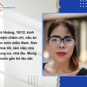 Chị Hoàng Cần Tìm Việc Làm