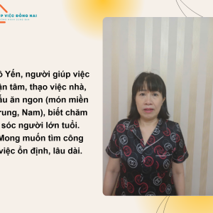 Chị Đặng Thị Yến, Sinh Năm 1976, Quê Quảng Bình Cần Tìm Việc