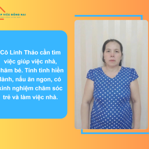 Chị Thảo (44 Tuổi, Bình Định) Tìm Việc Giúp Việc, Chăm Bé Tận Tâm