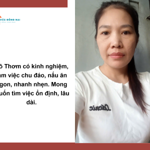 Cô Thơm 1983 Mong Muốn Tìm Việc Ổn Định Gắn Bó Lâu Dài.