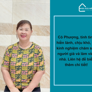 Chị Nguyễn Thị Phượng, Sinh Năm 1970, Quê Hồ Chí Minh Cần Tìm Việc