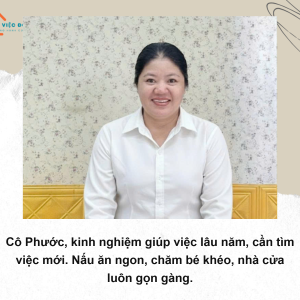 Chị Nguyễn Thị Phước, Sinh Năm 1976, Quê Đồng Nai Cần Tìm Việc