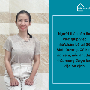 Chị Nguyễn Thị Diệu Hiền, Sinh Năm 1984, Quê Bình Định Cần Tìm Việc
