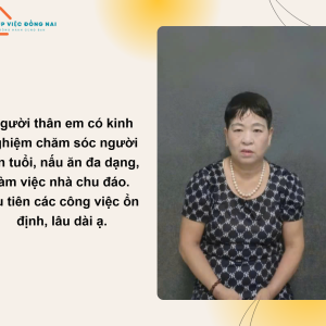 Chị Phạm Thị Quang, Sinh Năm 1964, Quê Nghệ An Cần Tìm Việc