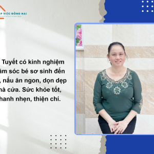 Chị Lê Ngọc Tuyết, Sinh Năm 1973, Quê Cần Thơ Cần Tìm Việc