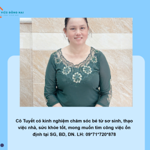 Chị Lê Ngọc Tuyết, Sinh Năm 1973, Quê Cần Thơ Cần Tìm Việc