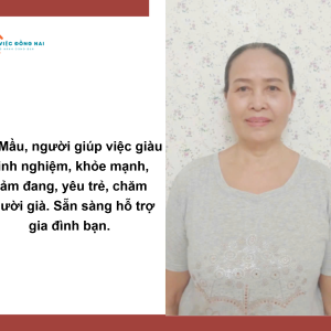 Cô Mầu Cần Tìm Việc Giúp Việc Nhà - Chăm Bé- Chăm Ông Bà.