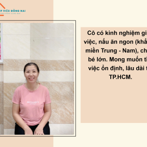 Chị Nguyễn Thị Tâm, Sinh Năm 1984, Quê Nghệ An Cần Tìm Việc