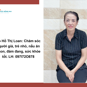 Chị Hồ Thị Loan, Sinh Năm 1974, Quê Hồ Chí Minh Cần Tìm Việc