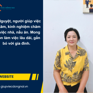 Chị TỐNG THỊ THANH NGUYỆT, sinh năm 1971, quê Đồng Nai cần tìm việc