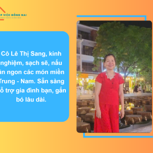 Chị Lê Thị Sang, Sinh Năm 1968, Quê Thừa Thiên Huế Cần Tìm Việc