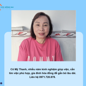 Chị Phan Mỹ Thanh, Sinh Năm 1961, Quê Cà Mau Cần Tìm Việc