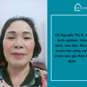Chị Nguyễn Thị Nhượng, Sinh Năm 1963, Quê Bình Định Cần Tìm Việc