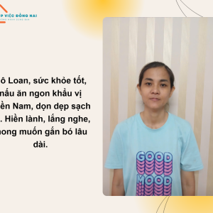 Chị Phùng Hồng Bích Loan, Sinh Năm 1980, Quê Đồng Nai Cần Tìm Việc