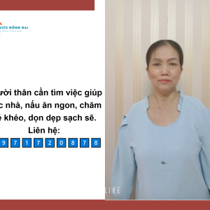 Chị Nguyễn Thị Vân, Sinh Năm 1972, Quê Nghệ An Cần Tìm Việc