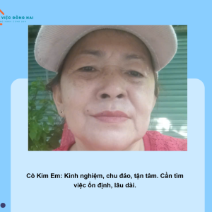 Chị Nguyễn Thị Kim Em, Sinh Năm 1968, Quê Hồ Chí Minh Cần Tìm Việc